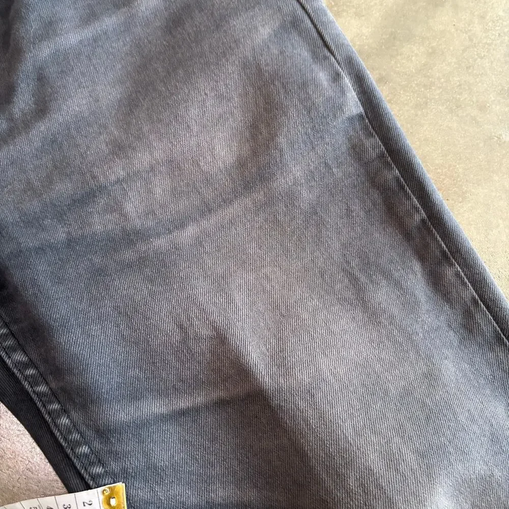 A.P.C. Men's Dark Gray Washed Slim Straight Denim Jeans Button Fly SZ 34